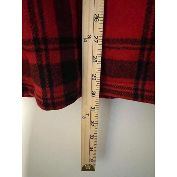 VTG Woolrich Men's 40s 50s Red Wool Plaid Mackinaw Jacket Sz 44 - Picture 5 of 8